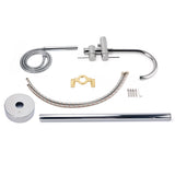 Shower Heads & Screens: Polished Chrome Bathtub Filler Free Standing Mixer Faucet Tap Spout Handset WELS