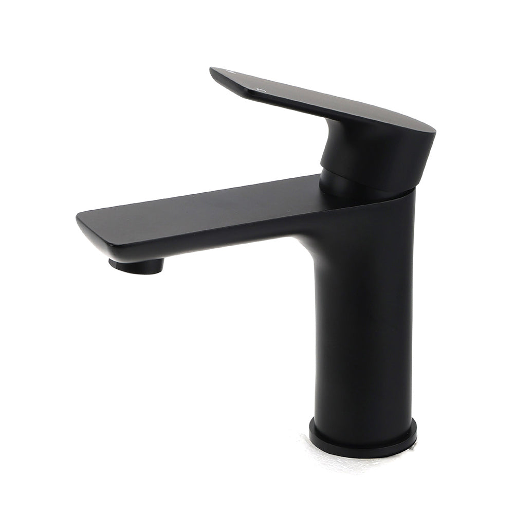 Shower Heads & Screens: WELS Matt Black Basin Mixer Bathroom Vanity Laundry Sink Flick Faucet Tap Valve