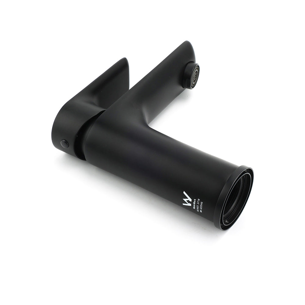 Shower Heads & Screens: WELS Matt Black Basin Mixer Bathroom Vanity Laundry Sink Flick Faucet Tap Valve