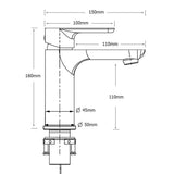 Shower Heads & Screens: WELS Gun Metal 4.5L/min Kitchen Laundry Round Basin Mixer Vanity Sink Faucet Tap