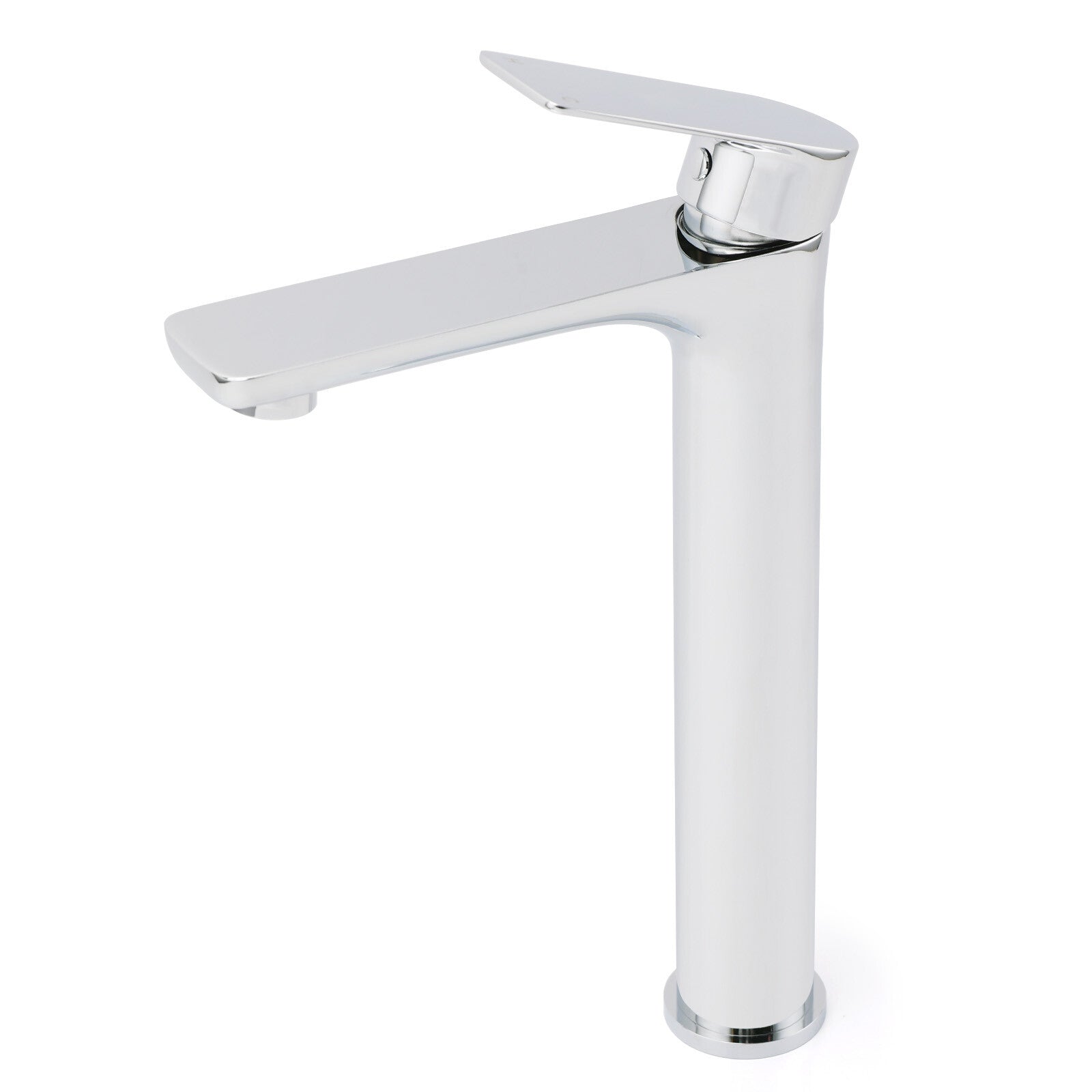 WELS Bathroom Chrome Round Tall Basin Mixer Vanity Faucet Laundry Counter Tap
