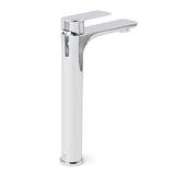 WELS Bathroom Chrome Round Tall Basin Mixer Vanity Faucet Laundry Counter Tap