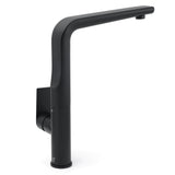 WELS Matte Black Round Kitchen Mixer Sink Tap Swivel Laundry Faucet Spout NEW