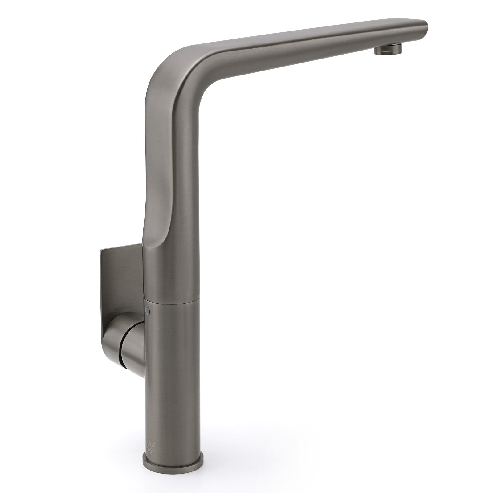 Luxury Gun Metal Round Kitchen Mixer Sink Tap Swivel Laundry Faucet Spout WELS