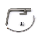 Luxury Gun Metal Round Kitchen Mixer Sink Tap Swivel Laundry Faucet Spout WELS