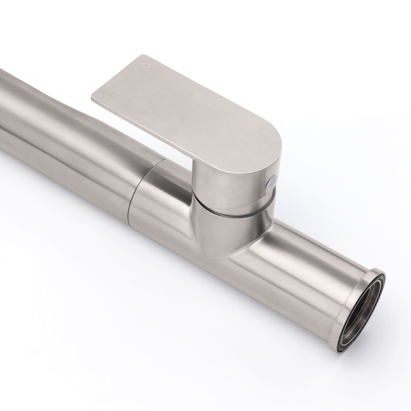 Brushed Nickel New Design Kitchen Mixer Sink Tap Laundry Faucet Swivel Spout