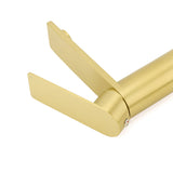 Shower Heads & Screens: WELS Brushed Gold Short Square Basin Mixer Vanity Sink Faucet Spout Laundry Tap