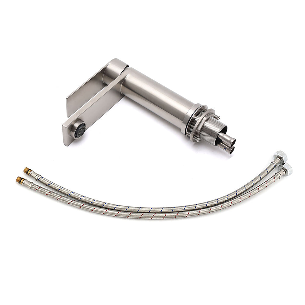Shower Heads & Screens: WELS Brushed Nickel Laundry Standard Basin Mixer Vanity Sink Faucet Spout Tap