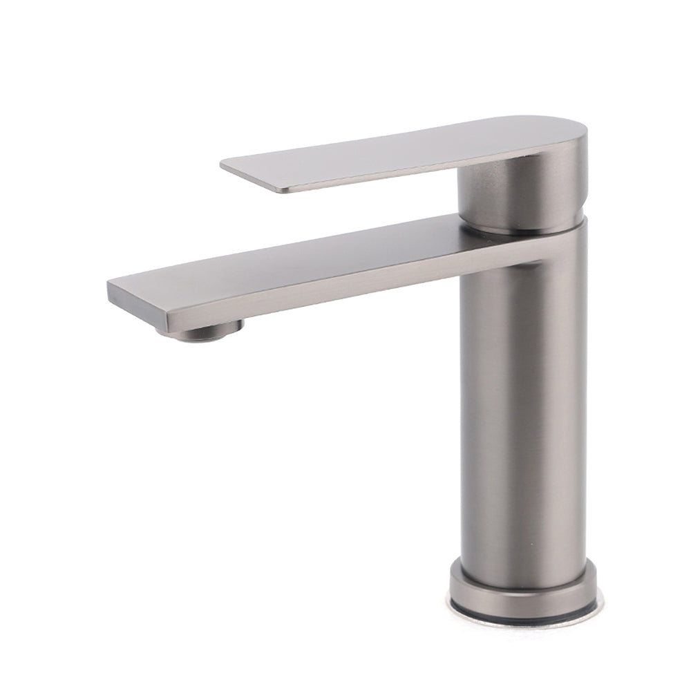 Shower Heads & Screens: Gun Metal Grey Bathroom Basin Mixer Vanity Sink Square Faucet Spout Laundry Tap