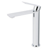 WELS Polished Chrome Tall Basin Mixer Vanity Sink Faucet Spout Laundry Flat Tap