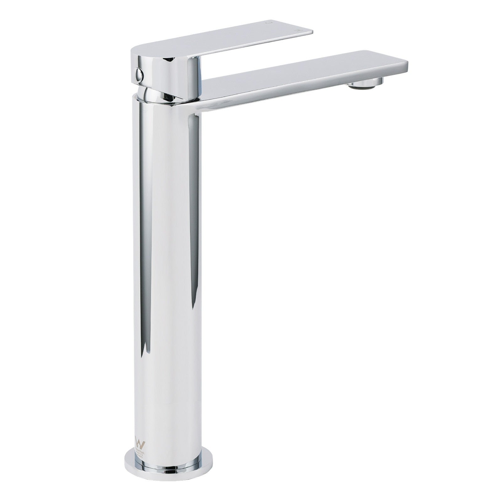 WELS Polished Chrome Tall Basin Mixer Vanity Sink Faucet Spout Laundry Flat Tap