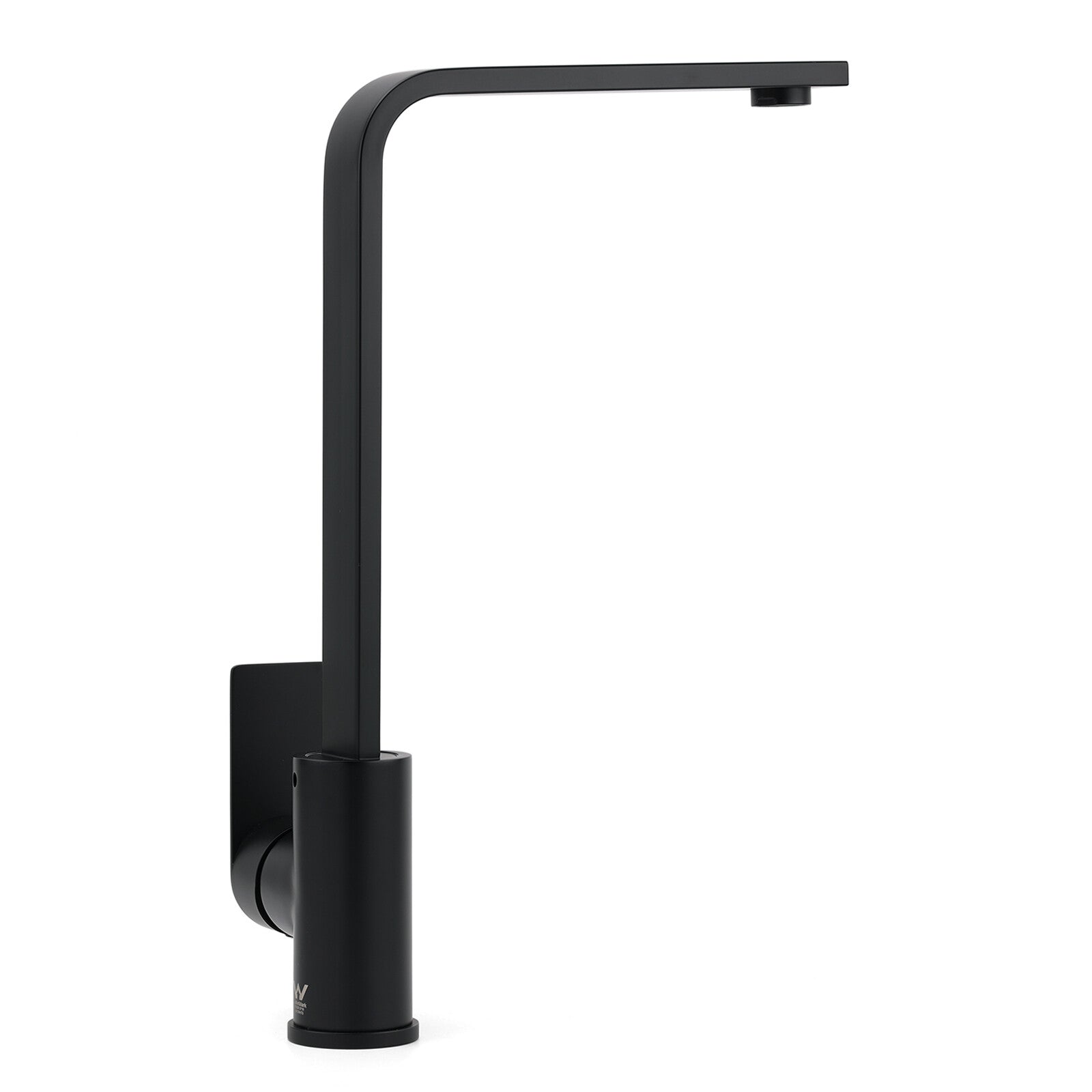 WELS Matte Black High Rise Gooseneck Kitchen Sink Laundry Mixer Faucet Tapware
