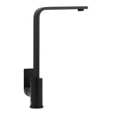 WELS Matte Black High Rise Gooseneck Kitchen Sink Laundry Mixer Faucet Tapware