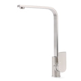 WELS Brushed Nickel Square Kitchen Sink Laundry Mixer 360º Swivel Faucet Tapware