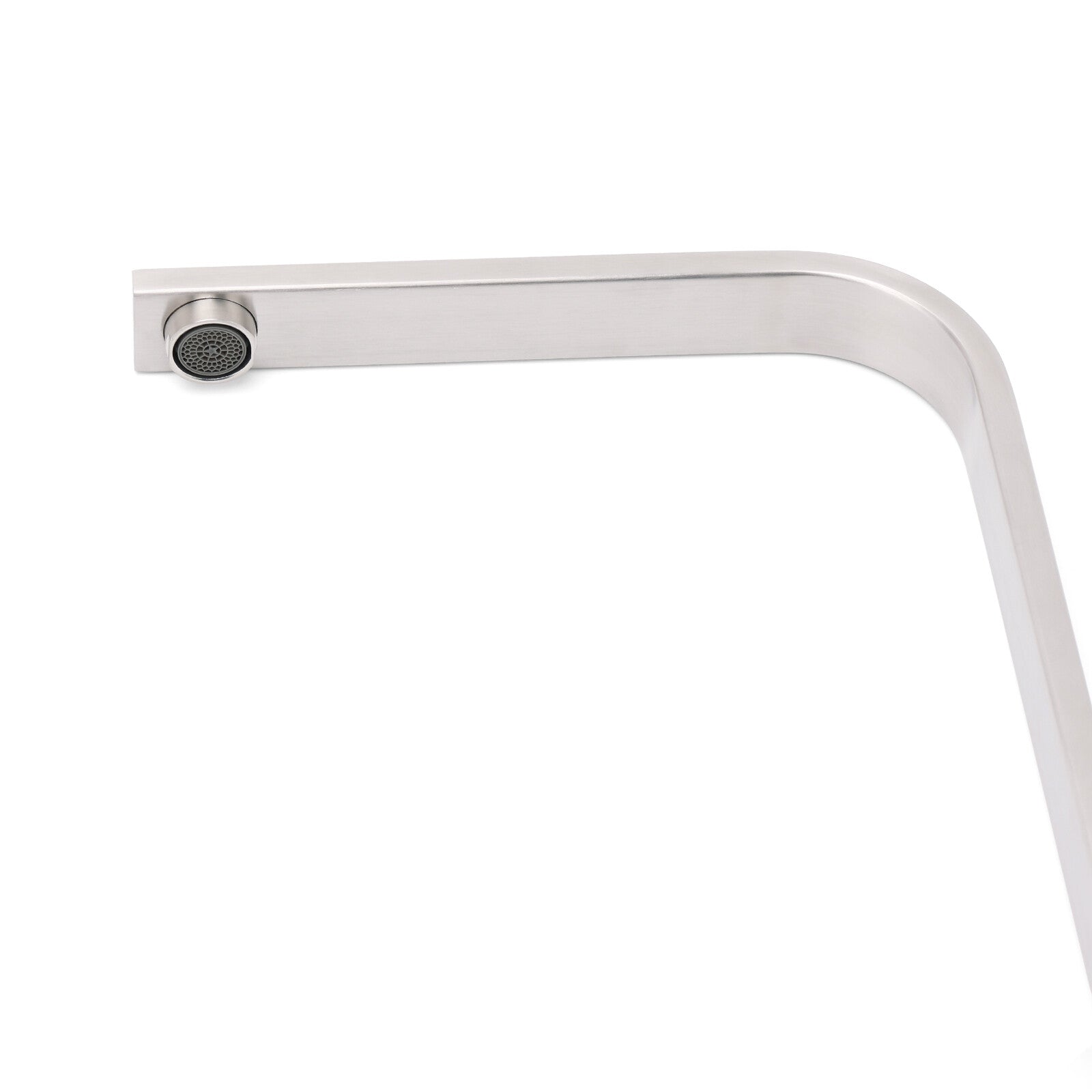 WELS Brushed Nickel Square Kitchen Sink Laundry Mixer 360º Swivel Faucet Tapware