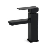 Shower Heads & Screens: WELS Classic Square Matt Black Basin Mixer Vanity Laundry Sink Faucet Tap Outlet