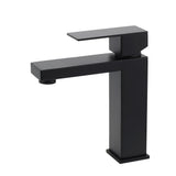 Shower Heads & Screens: Matt Black Square Basin Counter Flick Mixer Tap Bathroom Vanity Faucet Outlet