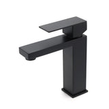 Shower Heads & Screens: Matt Black Square Basin Counter Flick Mixer Tap Bathroom Vanity Faucet Outlet