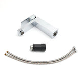 Shower Heads & Screens: WEL Standard 6L/min Square Basin Vessel Mixer Faucet Tap Kitchen Laundry Chrome