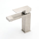 Shower Heads & Screens: Square Classic 6L/m Basin Vessel Mixer Faucet Tap Kitchen Laundry Brushed Nickel
