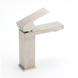 Shower Heads & Screens: Square Classic 6L/m Basin Vessel Mixer Faucet Tap Kitchen Laundry Brushed Nickel