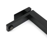 Shower Heads & Screens: Matt Black Stainless Steel Square Tall Basin Mixer Sink Tap High Vanity Spout