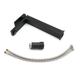 Shower Heads & Screens: Matt Black Stainless Steel Square Tall Basin Mixer Sink Tap High Vanity Spout