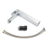 Shower Heads & Screens: WELS 6L/m Square 310mm Tall Basin Vessel Mixer Faucet Tap Kitchen Laundry Chrome