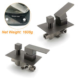Shower Heads & Screens: Gun Metal Square Stainless Steel Bath Shower Mixer 2 Way Switch Diverter Watermark