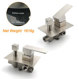 Shower Heads & Screens: AU Standard 1/2 Inch Shower Mixer Diverter Brushed Nickel Square 2 Way Switch