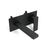 Shower Heads & Screens: Matt Black Basin Mixer Bathroom Tub Faucet Wall Mount Tap Hot Cold Water Spout