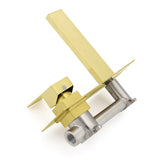 Shower Heads & Screens: Brushed Gold Square Wall Mount Basin Mixer Laundry Vanity Tap Spout Faucet Set