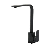 Shower Heads & Screens: Matt Black Square Gooseneck 360 Swivel Laundry Sink Kitchen Mixer Faucet Tapware