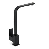 Shower Heads & Screens: Matt Black Square Gooseneck 360 Swivel Laundry Sink Kitchen Mixer Faucet Tapware