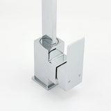 WELS Chrome Square Gooseneck Spout Swivel Laundry Sink Kitchen Mixer Faucet Tap