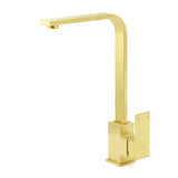 Shower Heads & Screens: WELS Brushed Gold Gooseneck 360º Swivel Laundry Sink Kitchen Mixer Faucet Tap
