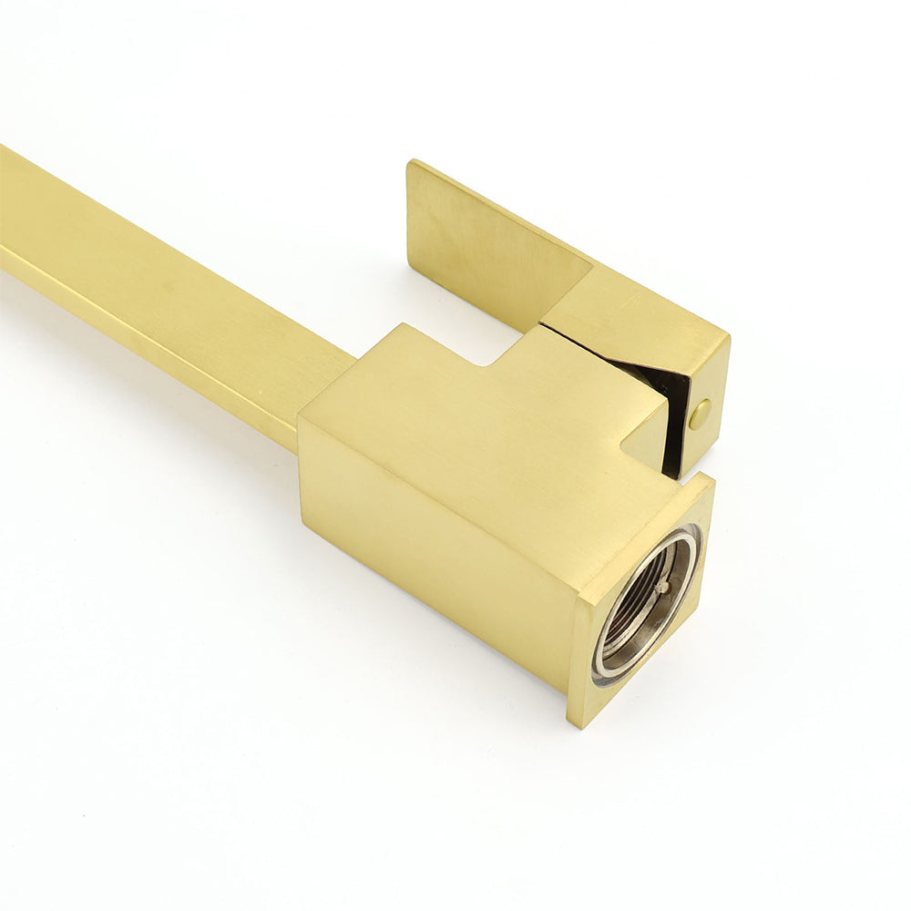Shower Heads & Screens: WELS Brushed Gold Gooseneck 360º Swivel Laundry Sink Kitchen Mixer Faucet Tap