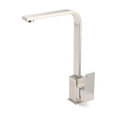 Shower Heads & Screens: WELS Square Kitchen Sink Laundry Mixer 360º Swivel Faucet Tap Set Brushed Nickel