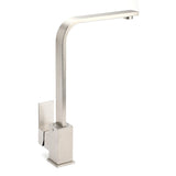 Shower Heads & Screens: WELS Square Kitchen Sink Laundry Mixer 360º Swivel Faucet Tap Set Brushed Nickel