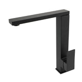 Shower Heads & Screens: WELS Black 7.5L/m Kitchen Mixer 360º Swivel Laundry Sink Tap Faucet Square Set