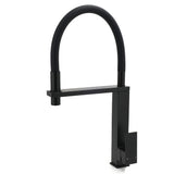 Shower Heads & Screens: Matt Black Swivel Kitchen Sink Basin Mixer Swivel Faucet Tapware Pull Out Spout