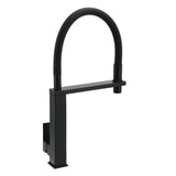 Shower Heads & Screens: Matt Black Swivel Kitchen Sink Basin Mixer Swivel Faucet Tapware Pull Out Spout