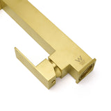 Shower Heads & Screens: Brushed Gold Tall Kitchen Sink Basin Mixer Swivel Faucet Tap Pull Out Spout Head