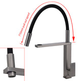 Shower Heads & Screens: Gun Metal Tall Kitchen Sink Basin Mixer Swivel Faucet Tap Pull Out Spout Head