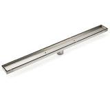 Shower Heads & Screens: 304 Stainless Steel 800mm Tile Insert Linear Shower Grate Floor Drain 50mm Waste