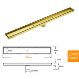 Shower Heads & Screens: 304 Stainless Steel 900mm Tile Insert Shower Grate Floor Drain 50mm Waste Outlet