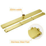 Shower Heads & Screens: 304 Stainless Steel 900mm Tile Insert Shower Grate Floor Drain 50mm Waste Outlet