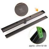Shower Heads & Screens: Gun Metal Tile Insert 600mm Linear Shower Grate Floor Drain 50mm Waste Outlet