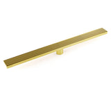 Shower Heads & Screens: Brushed Gold 304 SUS 600mm Strip Fence Sword Shower Grate Floor Drain 50mm Waste