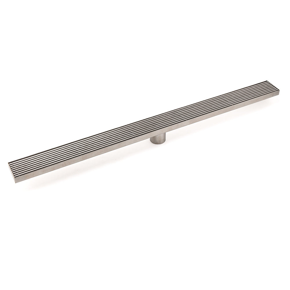 Shower Heads & Screens: Chrome Stainless Steel Shower Grate 600mm Sword Fence Floor Drain 50mm Outlet